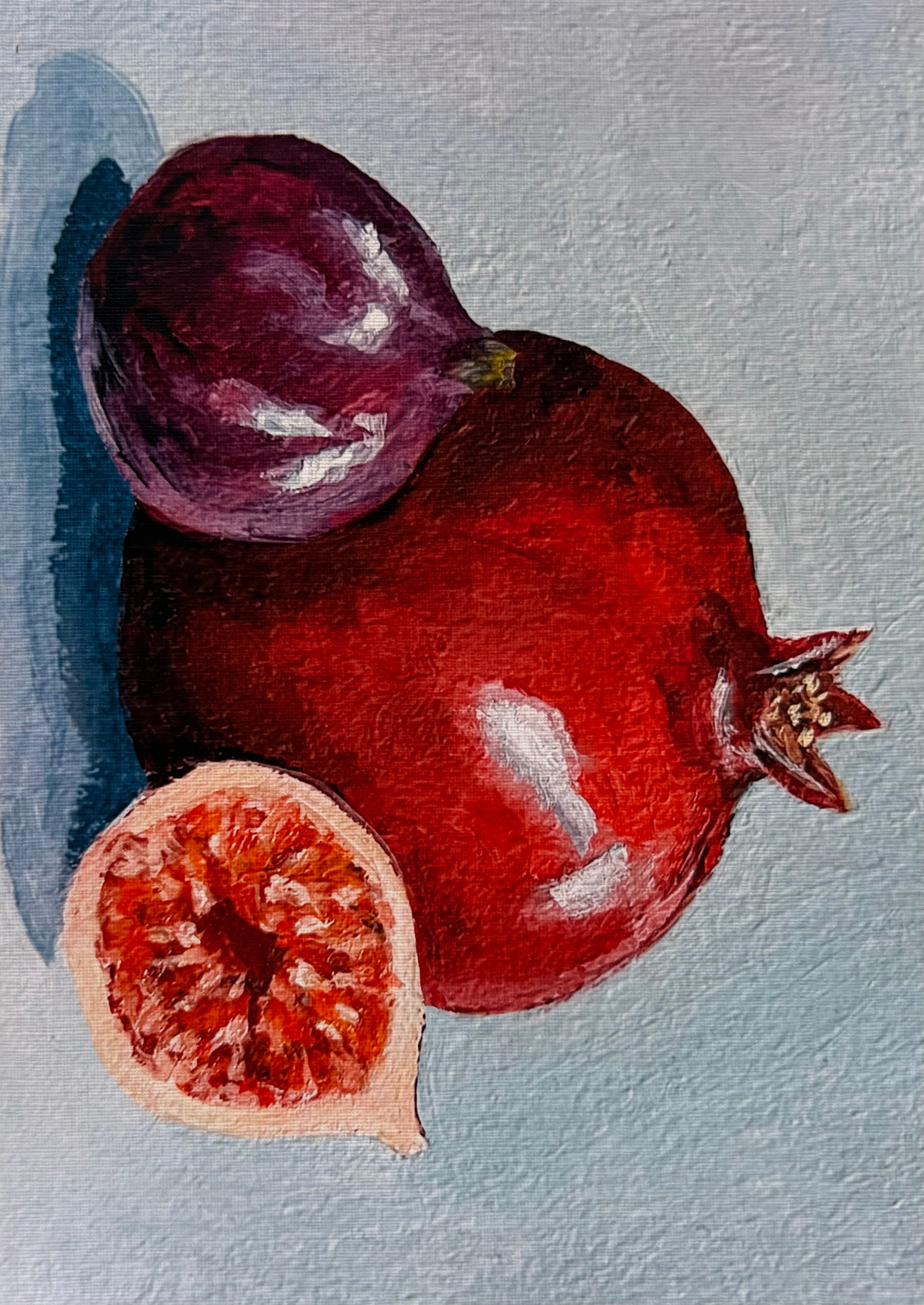 Pomegranate Art Print (5x7in)
