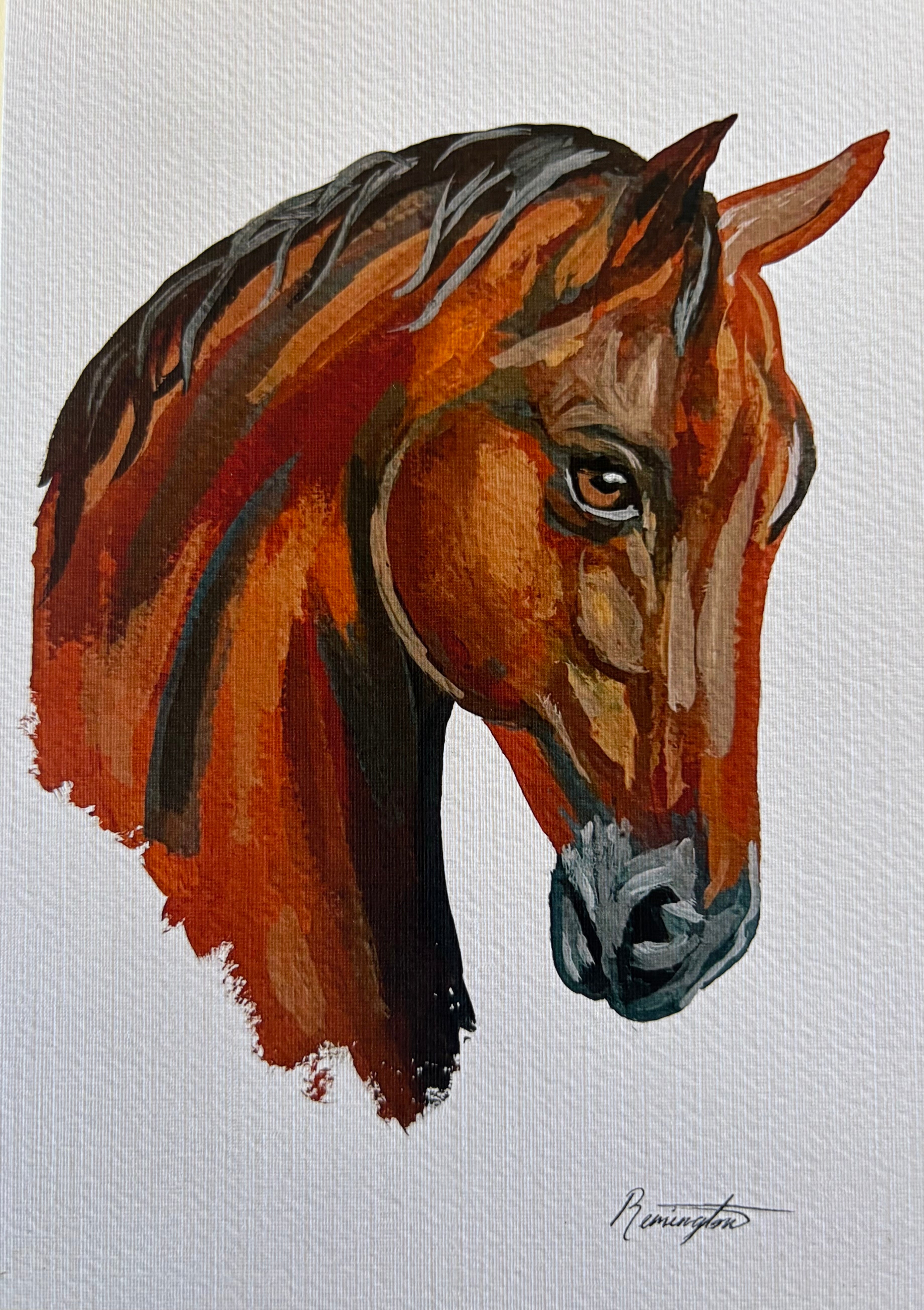 Horse Art Print (5x7in)