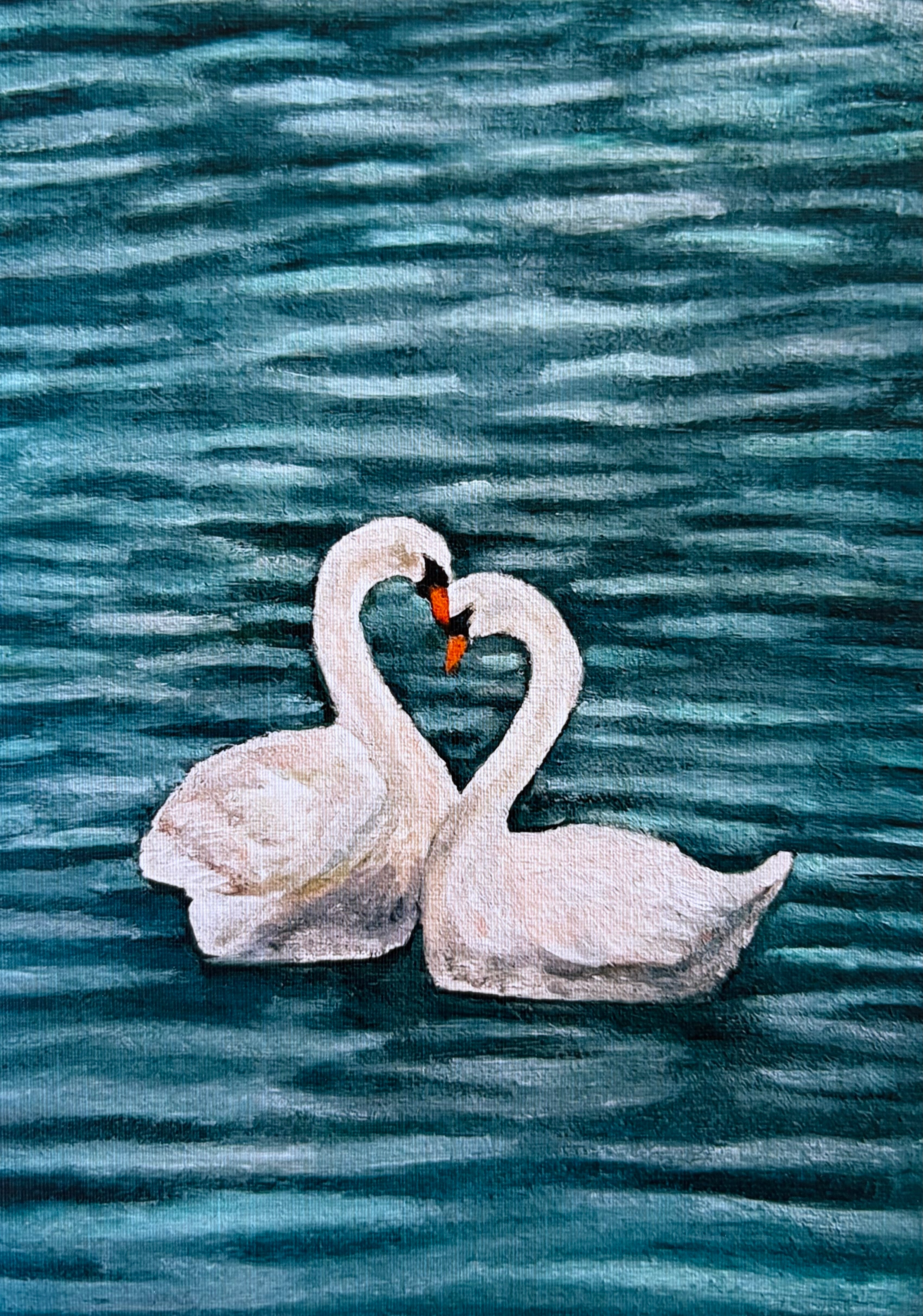 Swans Art Print (5x7in)